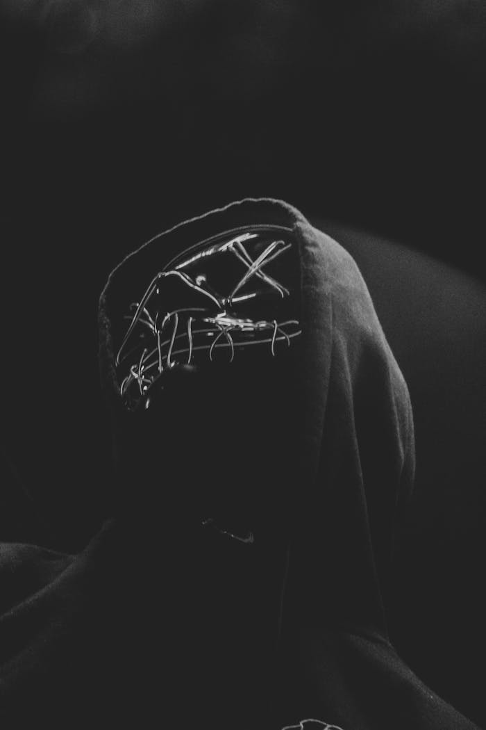 Dark hooded figure — illustrative editorial visual for KyotoVibe about page